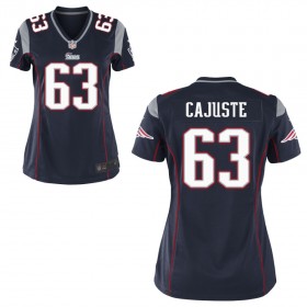 Women's New England Patriots Nike Navy Blue Game Jersey CAJUSTE#63