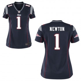 Women's New England Patriots Nike Navy Blue Game Jersey NEWTON#1