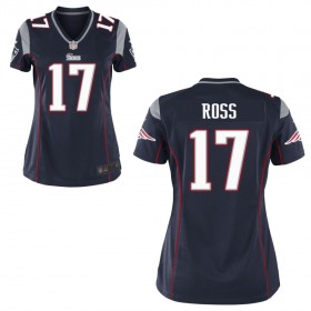 Women's New England Patriots Nike Navy Blue Game Jersey ROSS#17