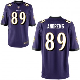 Youth Baltimore Ravens Nike Purple Game Jersey ANDREWS#89