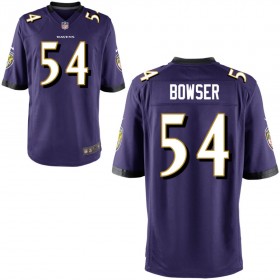 Youth Baltimore Ravens Nike Purple Game Jersey BOWSER#54
