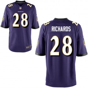 Youth Baltimore Ravens Nike Purple Game Jersey RICHARDS#28
