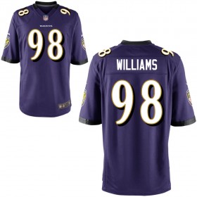 Youth Baltimore Ravens Nike Purple Game Jersey WILLIAMS#98