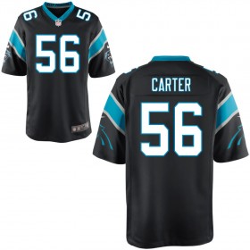 Youth Carolina Panthers Nike Black Game Jersey CARTER#56