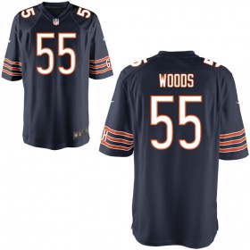 Youth Chicago Bears Nike Navy Game Jersey WOODS#55