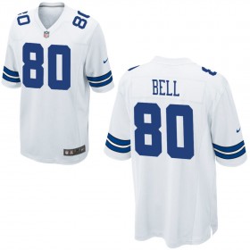 Nike Men's Dallas Cowboys Game White Jersey BELL#80
