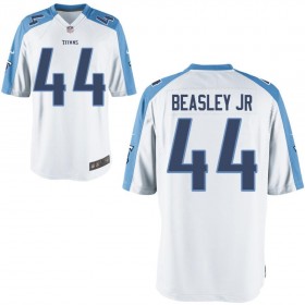 Nike Men's Tennessee Titans Game White Jersey BEASLEY JR#44