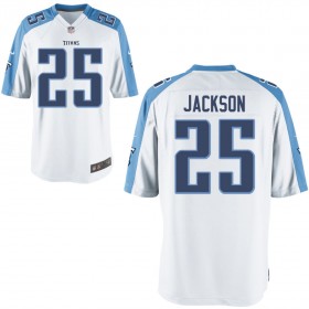 Nike Men's Tennessee Titans Game White Jersey JACKSON#25