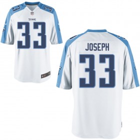 Nike Men's Tennessee Titans Game White Jersey JOSEPH#33