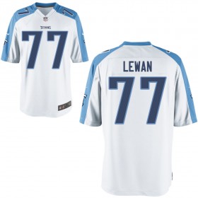 Nike Men's Tennessee Titans Game White Jersey LEWAN#77