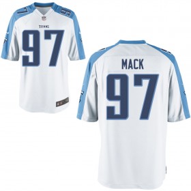 Nike Men's Tennessee Titans Game White Jersey MACK#97
