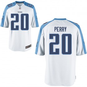 Nike Men's Tennessee Titans Game White Jersey PERRY#20