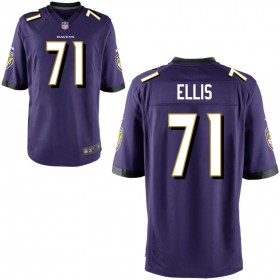Men's Baltimore Ravens Nike Purple Game Jersey ELLIS#71