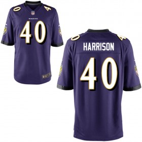 Men's Baltimore Ravens Nike Purple Game Jersey HARRISON#40