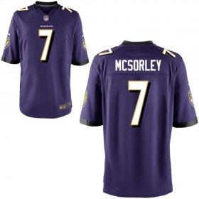 Men's Baltimore Ravens Nike Purple Game Jersey MCSORLEY#7