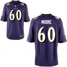 Men's Baltimore Ravens Nike Purple Game Jersey MOORE#60