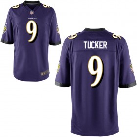 Men's Baltimore Ravens Nike Purple Game Jersey TUCKER#9