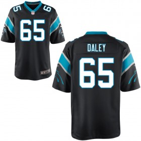 Men's Carolina Panthers Nike Black Game Jersey DALEY#65