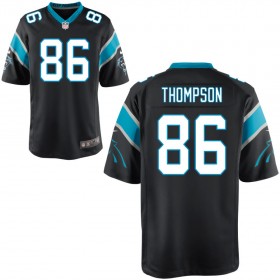 Men's Carolina Panthers Nike Black Game Jersey THOMPSON#86