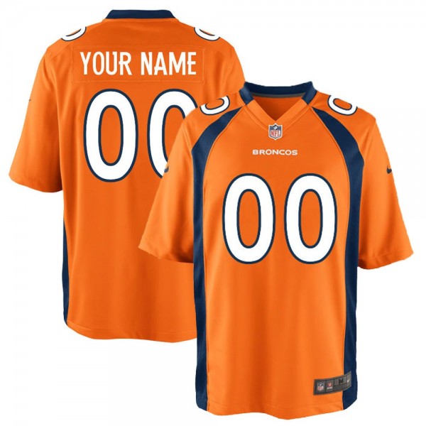 ملطف Men's Nike Denver Broncos Customized Orange Game Jersey ملطف