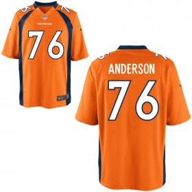 Men's Denver Broncos Nike Orange Game Jersey ANDERSON#76