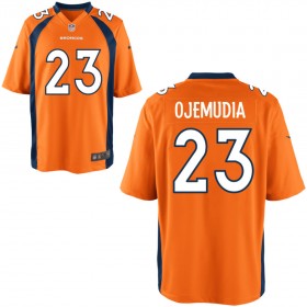 Men's Denver Broncos Nike Orange Game Jersey OJEMUDIA#23