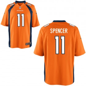 Men's Denver Broncos Nike Orange Game Jersey SPENCER#11