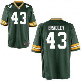 Men's Green Bay Packers Nike Green Game Jersey BRADLEY#43