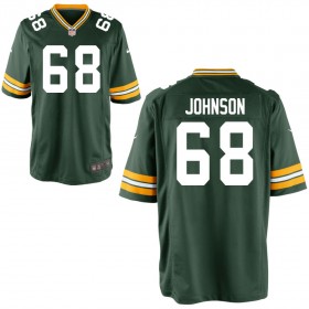 Men's Green Bay Packers Nike Green Game Jersey JOHNSON#68