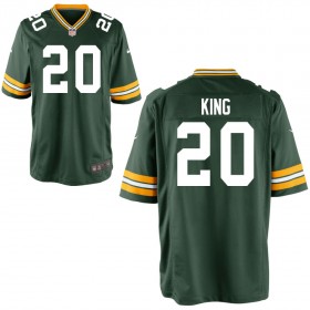 Men's Green Bay Packers Nike Green Game Jersey KING#20