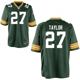 Men's Green Bay Packers Nike Green Game Jersey TAYLOR#27