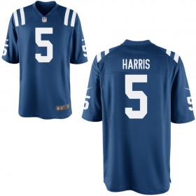 Men's Indianapolis Colts Nike Royal Game Jersey HARRIS#5