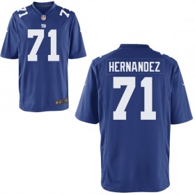 Men's New York Giants Nike Royal Game Jersey HERNANDEZ#71