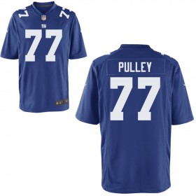 Men's New York Giants Nike Royal Game Jersey PULLEY#77