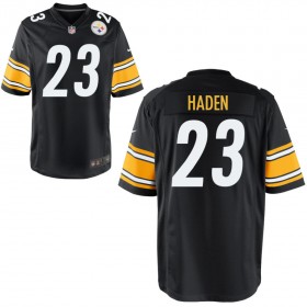 Men's Pittsburgh Steelers Nike Black Game Jersey HADEN#23