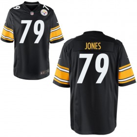 Men's Pittsburgh Steelers Nike Black Game Jersey JONES#79