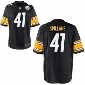 Men's Pittsburgh Steelers Nike Black Game Jersey SPILLANE#41