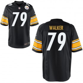 Men's Pittsburgh Steelers Nike Black Game Jersey WALKER#79