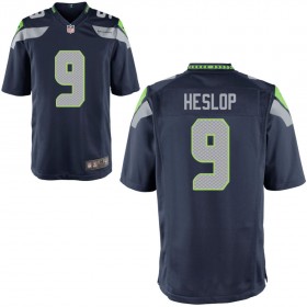 Men's Seattle Seahawks Nike College Navy Game Jersey HESLOP#9