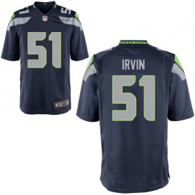 Men's Seattle Seahawks Nike College Navy Game Jersey IRVIN#51