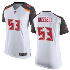 Women's Tampa Bay Buccaneers Nike White Game Jersey RUSSELL#53