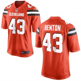 Nike Cleveland Browns Mens Orange Game Jersey BENTON#43