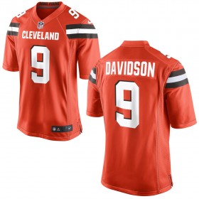 Nike Cleveland Browns Mens Orange Game Jersey DAVIDSON#9