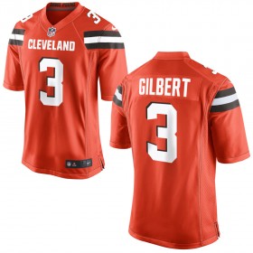 Nike Cleveland Browns Mens Orange Game Jersey GILBERT#3