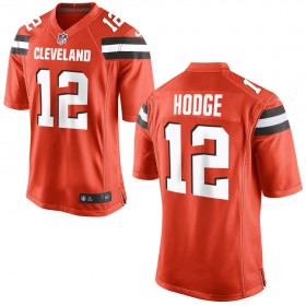 Nike Cleveland Browns Mens Orange Game Jersey HODGE#12