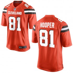 Nike Cleveland Browns Mens Orange Game Jersey HOOPER#81