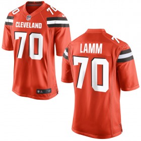 Nike Cleveland Browns Mens Orange Game Jersey LAMM#70
