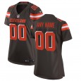 Women's Cleveland Browns Nike Brown Custom Game Jersey
