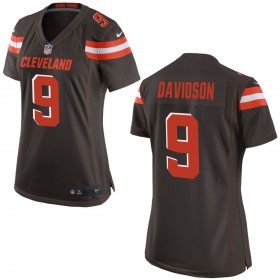 Women's Cleveland Browns Nike Brown Game Jersey DAVIDSON#9