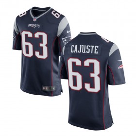 Men's New England Patriots Nike Navy Game Jersey CAJUSTE#63